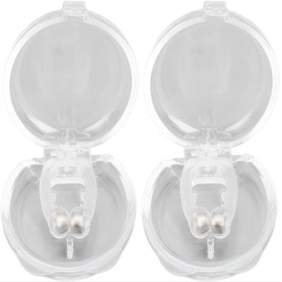 Magnetic Anti Snore Nose Clip (2 Pack)- Silicone Anti Snoring Nose Clip - Airing Snoring Device for Removal of Noise While Sleeping - Nasal Snore Clip for Better Sleep - Reusable Snore Aids (2 Pcs)