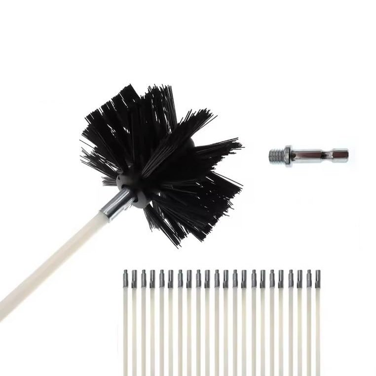 MLHpeak 30 Feet Dryer Vent Cleaner Kit Innovative Lint Remover Reusable Strong Nylon for Easy Cleaning, Use with or without a Power Drill