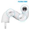MLHpeak 30 Feet Dryer Vent Cleaner Kit Innovative Lint Remover Reusable Strong Nylon for Easy Cleaning, Use with or without a Power Drill view 4