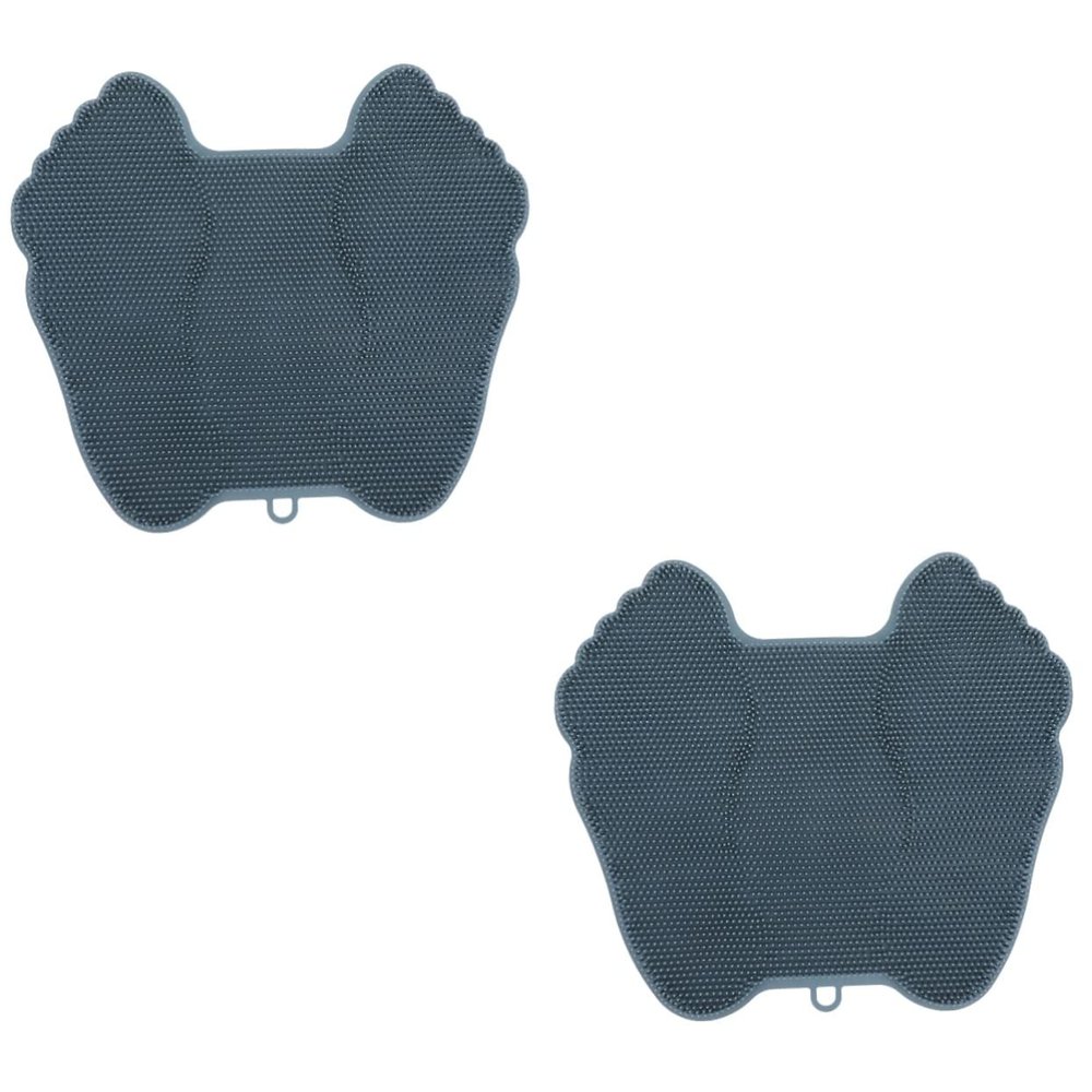 2 pcs Silicone Foot Brush Foot Scrubber for Silicone Foot Scrubber Shower Foot Scrubber mat Silicone Massage Mat Bath Foot Scrubber Foot Massage Pad Non-Slip Brush Silica Gel Clean