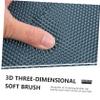 2 pcs Silicone Foot Brush Foot Scrubber for Silicone Foot Scrubber Shower Foot Scrubber mat Silicone Massage Mat Bath Foot Scrubber Foot Massage Pad Non-Slip Brush Silica Gel Clean view 3