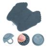 2 pcs Silicone Foot Brush Foot Scrubber for Silicone Foot Scrubber Shower Foot Scrubber mat Silicone Massage Mat Bath Foot Scrubber Foot Massage Pad Non-Slip Brush Silica Gel Clean view 4