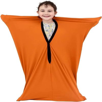 Sensory Body Sock Proprioceptive and Deep Pressure Input for Sensory and Processing Disorder Advanced Material Fresh and Breathable Body Sock (Color : Orange, Size : XL)