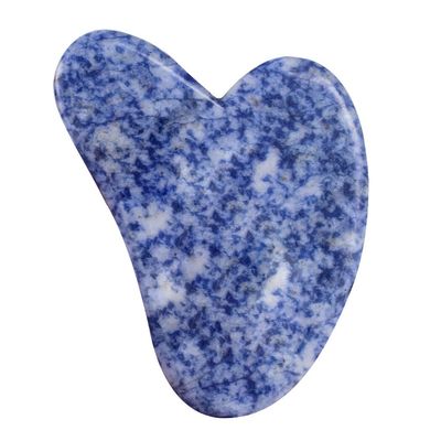 Professional Multifunctional Crystal Gua Sha Massage Tool Indoor, Heart-Shaped Small Lightweight for Facial Massage
