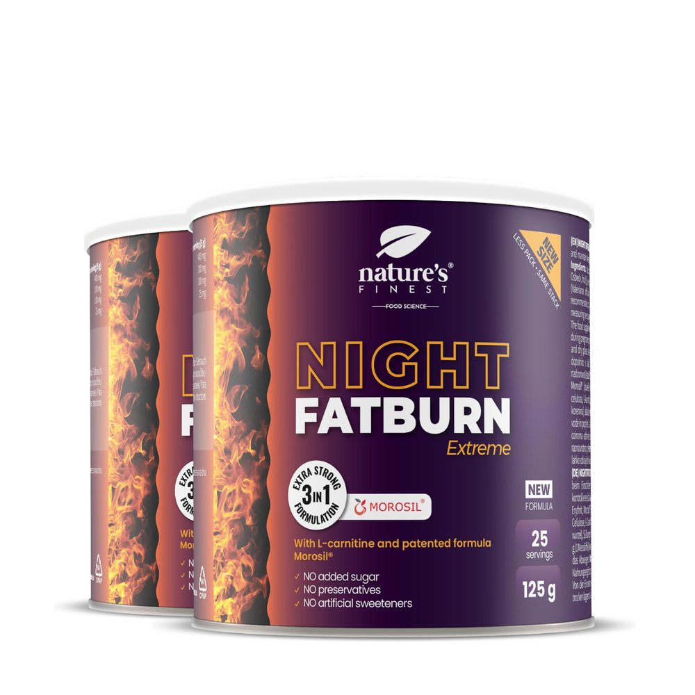 Nature's Finest by Nutrisslim Night Burn Extreme - Night Formula with Morosil (400 mg), L-Carnitine - Natural Valerian Sleep Aids for Adults - Vegan, Gluten Free