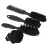 4pcs Men Beard Brush Set with Nylon Hair Duster Brush Comb for Prevent Fall Off Styling Operation, Ergonomic Handle Design, Excellent Nylon for Skin Friendly Cleansing Stray view 3