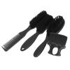 4pcs Men Beard Brush Set with Nylon Hair Duster Brush Comb for Prevent Fall Off Styling Operation, Ergonomic Handle Design, Excellent Nylon for Skin Friendly Cleansing Stray view 4