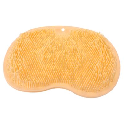 2 Pcs Floor Mat Feet Scrubber Mat Masajeador De Pies Whelping Mat Suckers Massage Cushion Massage Pads Feet Massager Feet Cleaner Scrubber TPE Washing Machine Foot White
