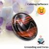 Amazing Gemstone Red Tiger Eye Worry Stone Crystals and Healing Stones - for Stress Relief Gifts Piedra Crystal Fidget Unique Stocking Stuffers Birthday Women, Men view 4