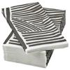 NBBFISK: Elegant White/Black Patterned Paper Napkins  Sophistication for Every Occasion (38x38 cm, Pack of 30) view 1