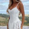 ENENEN Women's Ruffle lace A Pendulum Dress Fashionable Temperament Slim Babes Suspender Skirt view 4