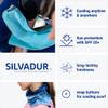 CULYA Cooling Towel for Neck 90 30 cm with Snap Buttons Reusable Cool Towel for Sport & Hot Weather, UPF 50+, Easy to Reactivate Just Wet and Shake view 3