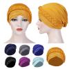 Generisch Laundry Detergent Caps Outdoor Elastic Plain Comfortable Flat Women's Hat Pearl Flower Hair Cap Baseball Cap With For Braid, gray, M view 3