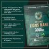 Organic Lions Mane Supplement 3000mg | High Strength Polysaccharides | Mushroom Extract Capsules | Vegan | 90 Count | by Wiseshrooms view 3