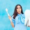 Beavorty 2pcs Oversized Toothbrush Prop Novelty Toothbrushes for Photo Parties Bathing Fun Sturdy Material for Social Media Backdrops Pearl view 2