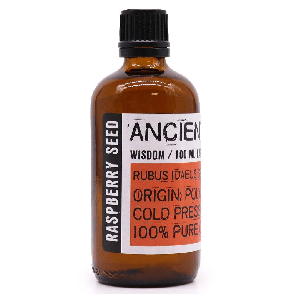 100ml Pure Raspberry Seed Oil - Cold-Pressed Rubus Idaeus Seed Oil from Poland, Natural Moisturizer for Skin, Hair, and Nails, Rich in Antioxidants & Vitamins