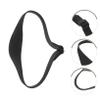 Beatifufu Adjustable Silicone Hair Fade Guide and Neckline Shaving Template Hair Cutting Guide Headband for Men Trimming at Home Black view 3
