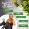Nature's Finest by Nutrisslim Bio Detox Mix with Wheatgrass, Chlorella & Spirulina - Natural Detox Drink for Body Cleanse, Gut Health & Colon Cleanse - High Fibre & Protein Content - 250 g, Vegan view 2