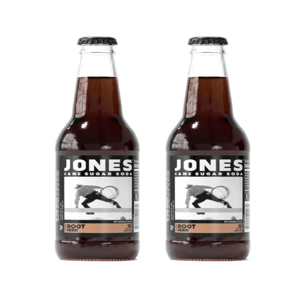 2x JONES Soda Root Beer - 355ml American Soda