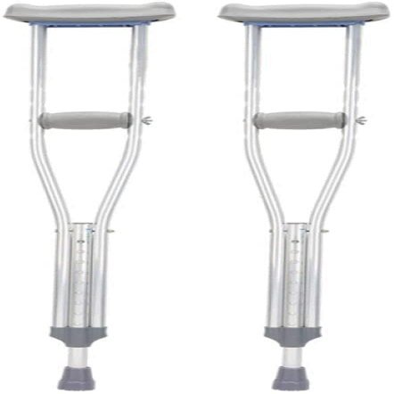 RajoNN Crutches for Adults Underarm Underarm Crutches for Adjustable Crutch Armpit Aluminum Alloy Non Slip Fracture Disabled Height Adjustable Elderly Cramps, 1Pcs M, Small Practical for (2pcs S)