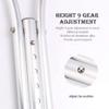 RajoNN Crutches for Adults Underarm Underarm Crutches for Adjustable Crutch Armpit Aluminum Alloy Non Slip Fracture Disabled Height Adjustable Elderly Cramps, 1Pcs M, Small Practical for (2pcs S) view 2
