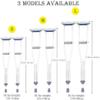 RajoNN Crutches for Adults Underarm Underarm Crutches for Adjustable Crutch Armpit Aluminum Alloy Non Slip Fracture Disabled Height Adjustable Elderly Cramps, 1Pcs M, Small Practical for (2pcs S) view 3