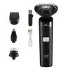 Decqerbe Electric Shaver LCD Digital Display Three- Floating Rechargeable Smart Waterproof Shaver Type-C Charge Black view 1