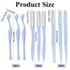 Face Razor Eyebrow Razors Face Shavers with Cover for Women 9PCS Dermaplaning Blades kit for Face Eyebrow Shaper Tool Hair Trimmer Facial Razors for Women view 2