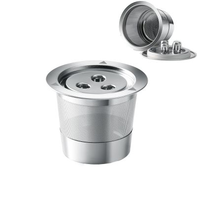 JOYSOG K Cup Reusable Coffee Pods for Ninja CFP201 CFP301 Dual Brew Pro Coffee Maker Machine Stainless Steel Refillable Filter Reusable Pod kit(Silver)