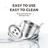 JOYSOG K Cup Reusable Coffee Pods for Ninja CFP201 CFP301 Dual Brew Pro Coffee Maker Machine Stainless Steel Refillable Filter Reusable Pod kit(Silver) view 3