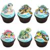 Ephlyn 36Pcs Turtle Cupcake Toppers Sea Animals Baby Shower Party Cake Decoration Picks for Sea Animals Theme Baby Shower Kids Birthday Party Cake Decoration Supplies view 1
