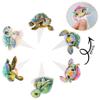 Ephlyn 36Pcs Turtle Cupcake Toppers Sea Animals Baby Shower Party Cake Decoration Picks for Sea Animals Theme Baby Shower Kids Birthday Party Cake Decoration Supplies view 3