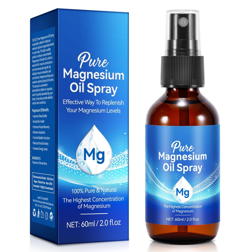 60ml Magnesium Oil Spray Magnesium Spray for Sleep Magnesium Oil for Feet Magnesium Spray Topical Magnesium Spray Restless Leg Syndrome Relief