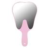 Mirror,Dental Mirror,Hand Mirror,with Handle Dental Mirror, Dentist Oral Hygiene Mouth Mirror,for Dental Office Hospital (Pink) view 2
