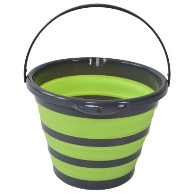 10L Fishing Bucket, Easy to Use and Fold, Humanized Details, 32-85 Degrees Fahrenheit, Lightweight, for Camping, Hiking, Laundry, Car Washing, Watering