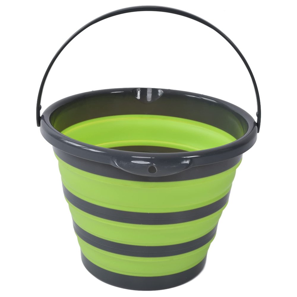 10L Fishing Bucket, Easy to Use and Fold, Humanized Details, 32-85 Degrees Fahrenheit, Lightweight, for Camping, Hiking, Laundry, Car Washing, Watering