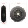 KWIBYBGS an Electric Wheelchair Accessory Tire Front Wheel Solid Wheel/Black view 2