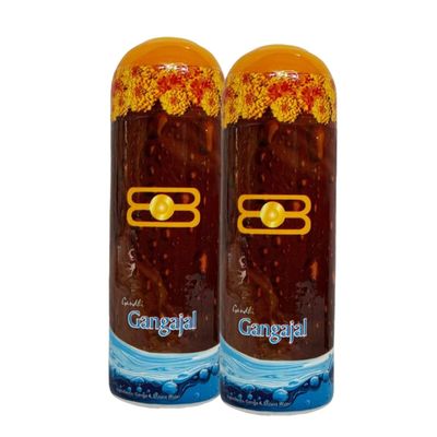 Gangajal 250ML Devotional Pure spiritual Gangajal Sacred Water From the Ganges Blessings In A Bottle Pack Of 2