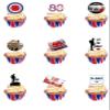 27 Stand Up D Day Remembrance War Themed Edible Wafer Paper Cake Toppers Decorations view 1