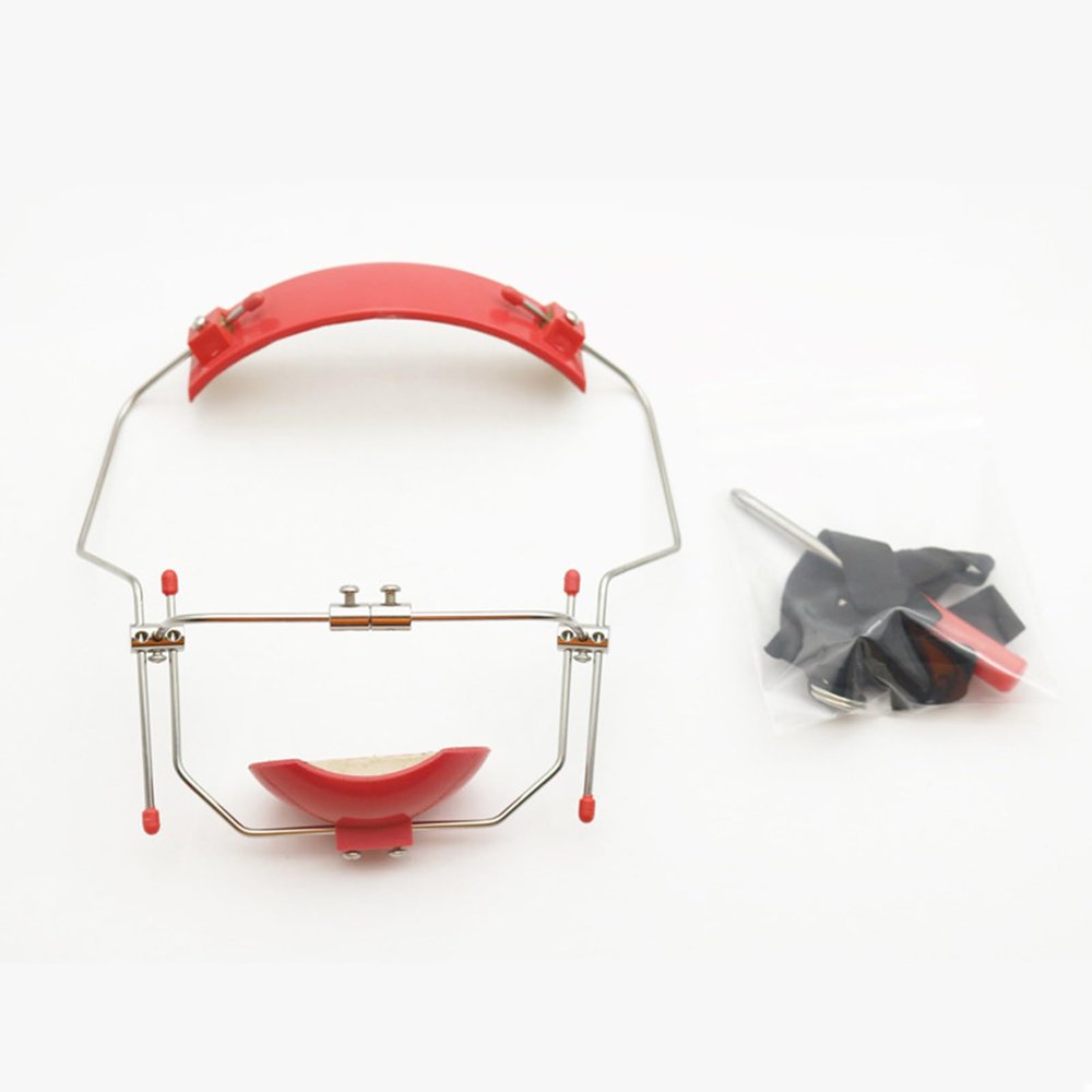 Bceer Dental Orthodontic Multi-Adjustable Face Mask High-Pull Reverse Facemask(Size:B,Color:Red)