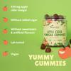 Vegavero Apple Cider Vinegar Gummies | NO Sweeteners or Added Sugars | 91% Fruit | Digestive Gums | Without Gelatine | Vegan | 90 Apple Cider Soft Bites view 3