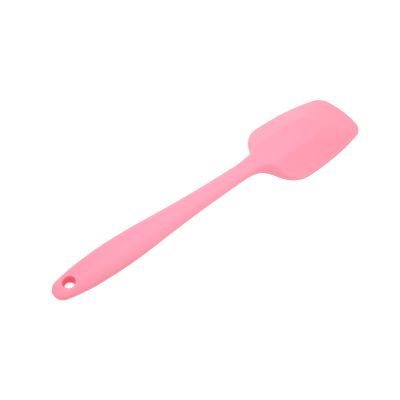 Pink Silicone Wax Spatula Non Stick Reusable Scrape Off Excess Wax, Long Handle, for Waxing, Mixing Masks, Pigments or Powders