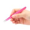 Professional Stainless Steel Eyelash Extension Tweezers Practical Tool for False Eyelash Grafting view 3