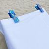 Sonic the Hedgehog Beach Towel Clips, Strong Beach Chair Towel Clip Holder | Large Towel Pegs for Sunbeds Sun Loungers | Jumbo Clothes Laundry Pegs | 2 Pack | Blue view 2