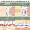 Isshah Bamboo Interdental Brushes, Between Teeth Cleaner Deep Clean Brush, 40 Count, Size 6, Large Gaps view 3