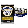 Ambrosia Deluxe Rice Pudding Cans, West Country Cream Dessert, Ready to Eat, Creamy & Indulgent, 400 g (Pack of 12) view 1