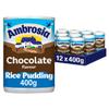 Ambrosia Chocolate Rice Pudding Cans, Creamy Ready-to-Eat Dessert, 400 g (Pack of 12) view 1
