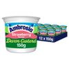 Ambrosia Devon Custard Pots Strawberry Flavour, Creamy Ready-to-Eat Dessert, 150 g (Pack of 12) view 1