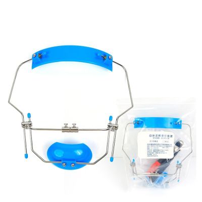 Bceer Dental Orthodontic Multi-Adjustable Face Mask High-Pull Reverse Facemask(Size:B,Color:Blue)