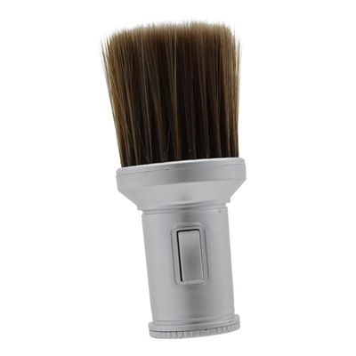 BIUDECO Neck Duster Brush Broken Hair Removal Hair Cleaning Brush Silver Barber Supplies